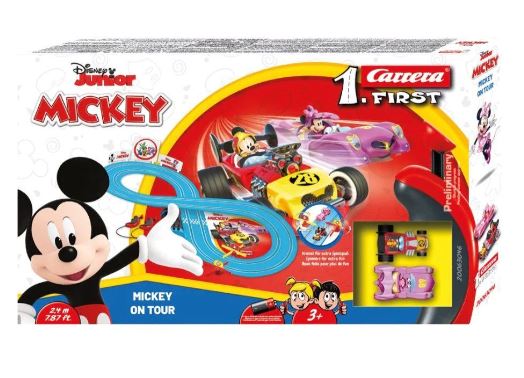 CARRERA FIRST BATTERY SET MICKEY'S ON TOUR 2.4M TRACK