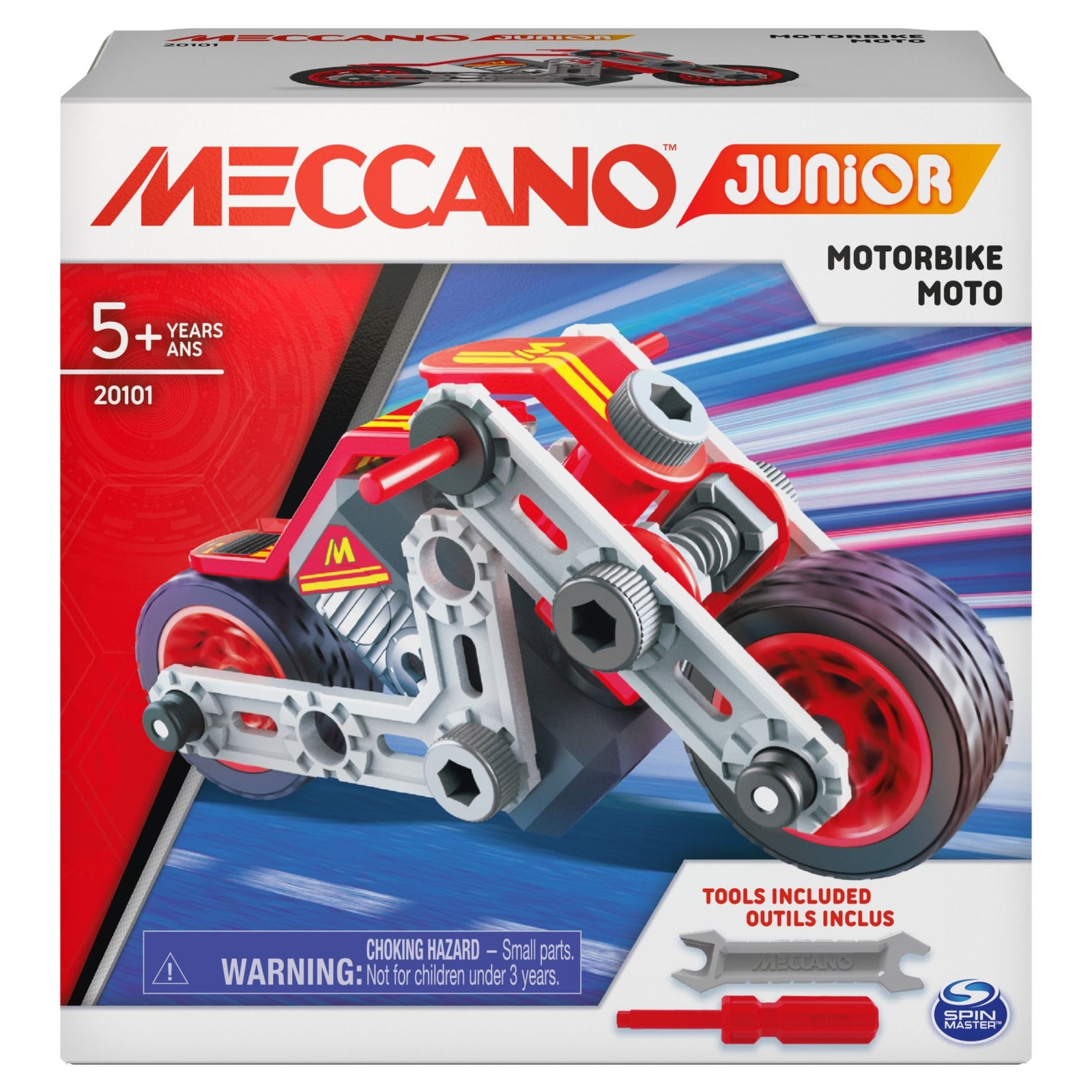 MECCANO JUNIOR ACTION BUILDS - MOTORBIKE MOTO - Toyworld Frankston