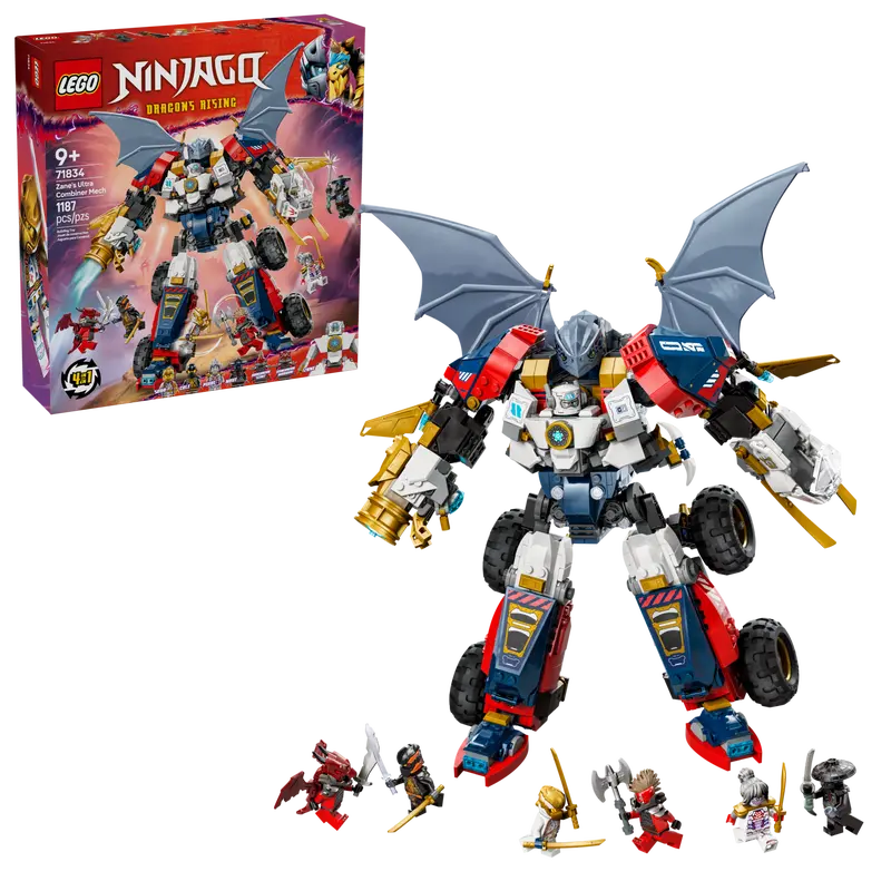 LEGO 71834 NINJAGO ZANE'S ULTRA COMBINER MECH - Toyworld Frankston