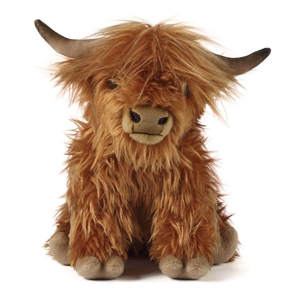 LIVING NATURE - HIGHLAND COW WITH SOUND PLUSH 32CM