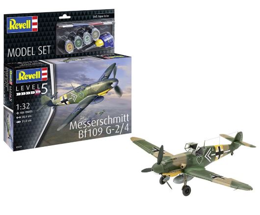 REVELL MESSERSCHMITT BF109 G-2/4 1:32 STARTER KIT - Toyworld Frankston