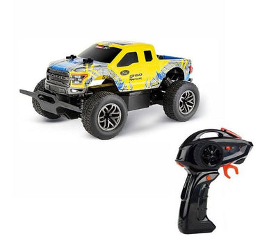 CARERRA REMOTE CONTROL - 1:18 FORD F-150 YELLOW RAPTER - Toyworld Frankston
