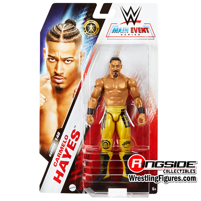 WWE WRESTLING MAIN EVENT BASIC FIGURE SERIES #148 CARMELO HAYES ACTION FIGURE - Toyworld Frankston