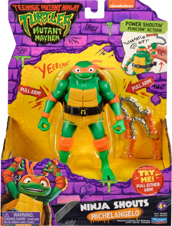 TEENAGE MUTANT NINJA TURTLES - MUTANT MAYHEM - MICHELANGELO - Toyworld Frankston