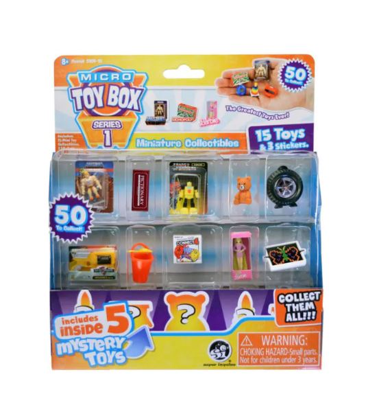 MICRO TOYBOX SERIES 15 PIECE WINDOW BOX - Toyworld Frankston