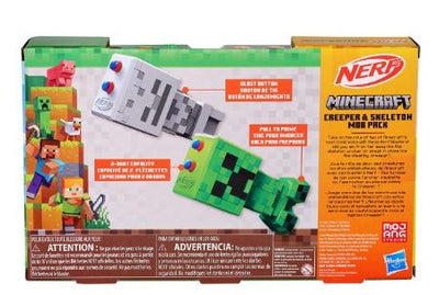NERF - MINECRAFT CREEPER AND SKELETON MOB PACK - Toyworld Frankston