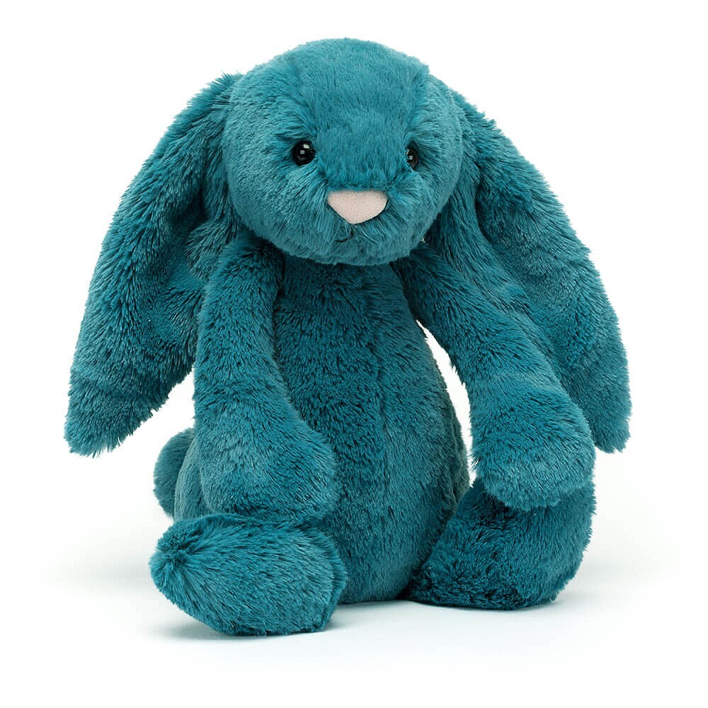JELLYCAT - ORIGINAL BASHFUL MINERAL BLUE BUNNY - Toyworld Frankston