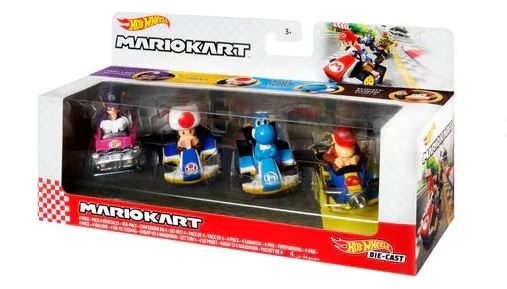 HOT WHEELS MARIO KART 4PK ASSORT - Toyworld Frankston