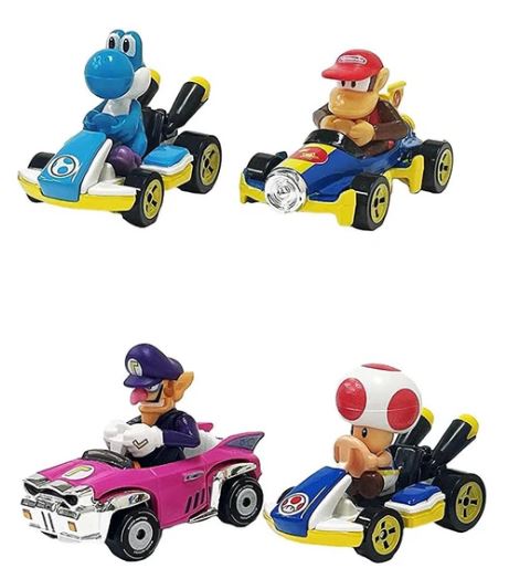 HOT WHEELS MARIO KART 4PK ASSORT - Toyworld Frankston