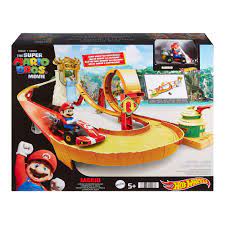 HOT WHEELS - THE SUPER MARIO BROS. MOVIE - JUNGLE KINGDOM RACEWAY TRACK SET - Toyworld Frankston