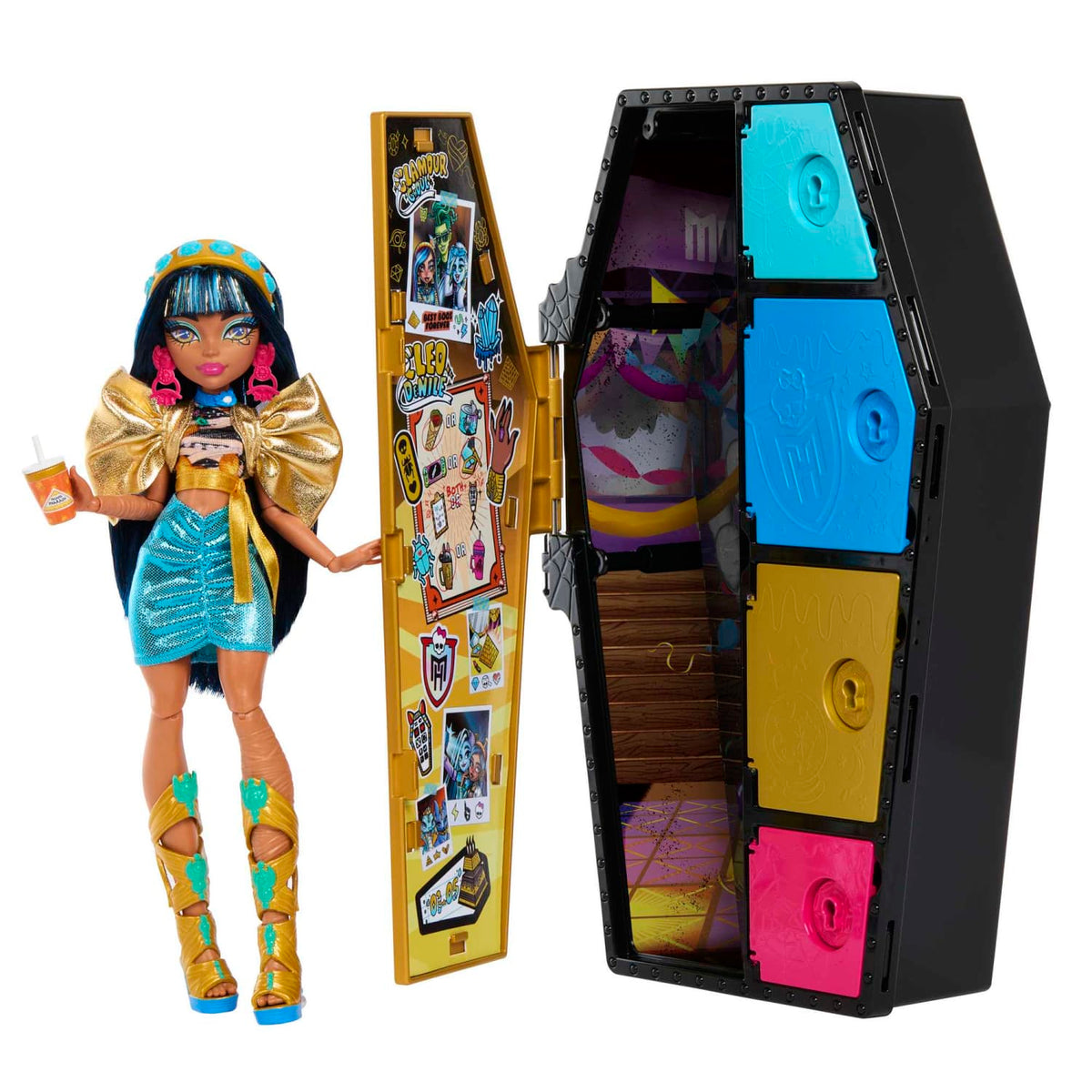 MONSTER HIGH - SKULLTIMATE SECRETS - CLEO DENILE FASHION FIGURE SERIES 1