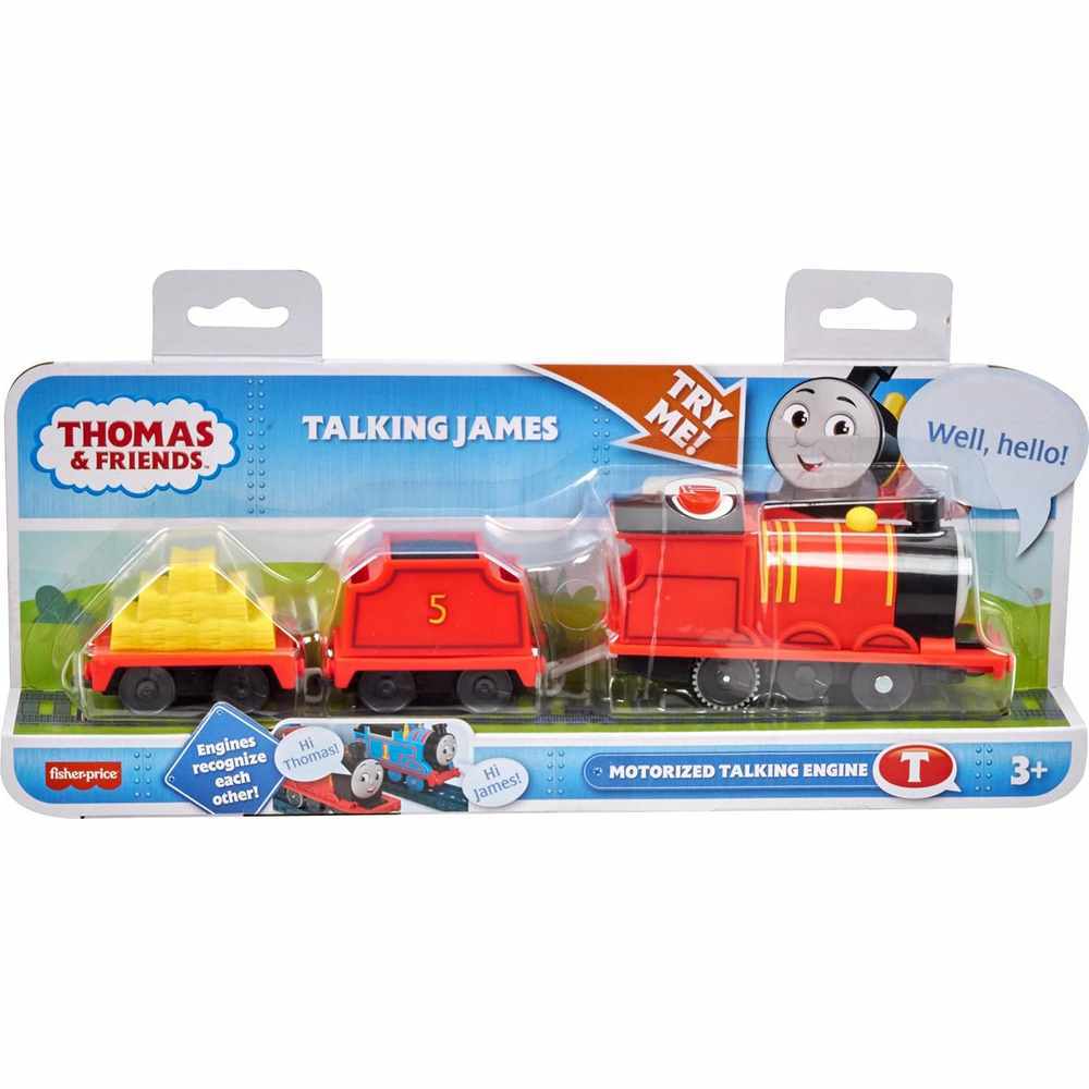 FISHER PRICE - THOMAS AND FRIENDS - MOTORIZED TALKING JAMES - Toyworld Frankston
