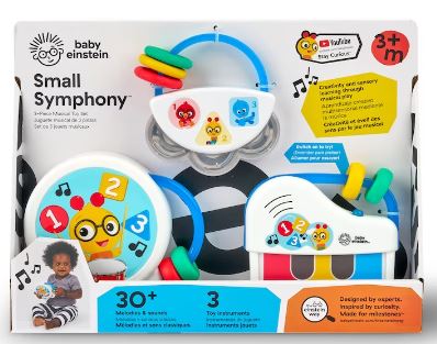 BABY EINSTEIN SMALL SYMPHONY 3 PIECE MUSICAL TOY SET - Toyworld Frankston
