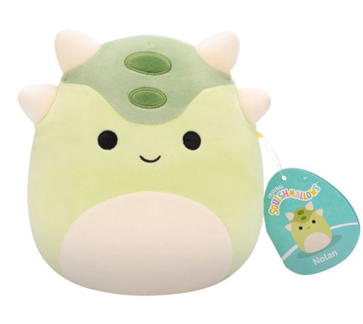 SQUISHMALLOWS - 7.5 INCH PLUSH - NOLAN THE ANKYLOSAURUS - Toyworld Frankston