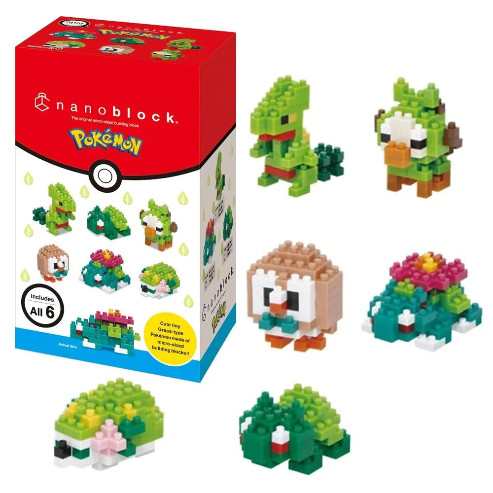 NANOBLOCK POKEMON BOX - GRASS TYPE - Toyworld Frankston