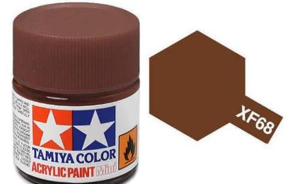 TAMIYA ACRYLIC PAINT MINI XF-68 NATO BROWN - Toyworld Frankston