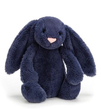 JELLYCAT - LITTLE BASHFUL NAVY BUNNY - Toyworld Frankston