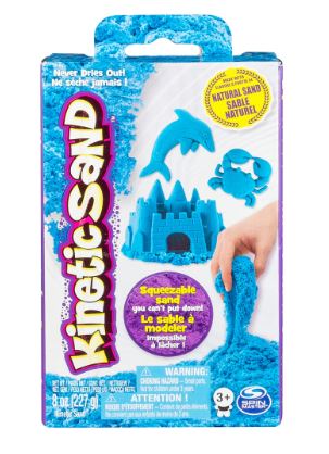 KINETIC SAND 8OZ BOX NEON BLUE - Toyworld Frankston