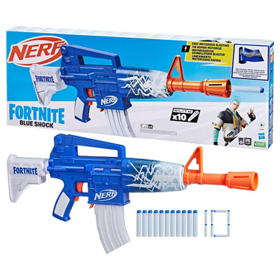 NERF FORTNITE - BLUE SHOCK MOTORISED AR