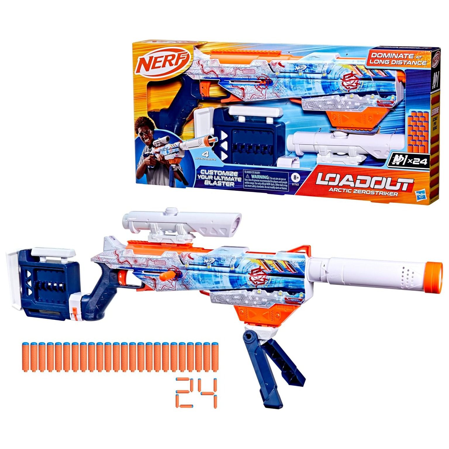 NERF LOADOUT - ARCTIC ZEROSTRIKER - Toyworld Frankston