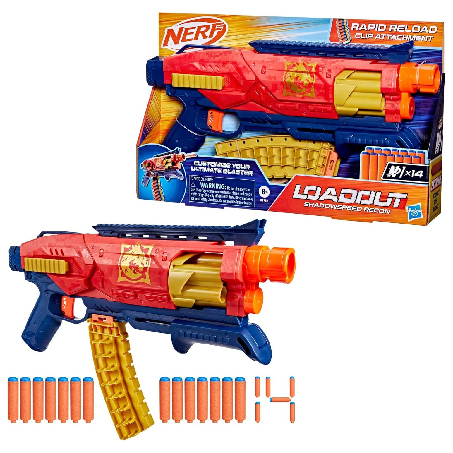 NERF LOADOUT - SHADOWSPEED RECON - Toyworld Frankston