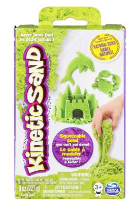KINETIC SAND 8OZ BOX NEON GREEN - Toyworld Frankston