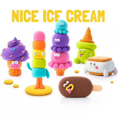 HEY CLAY NICE ICE CREAM SET 15 CANS - Toyworld Frankston