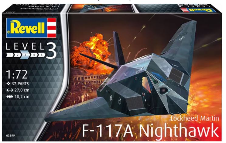 REVELL 1/72 F-117A NIGHTHAWK STEALTH FIGHTER - Toyworld Frankston