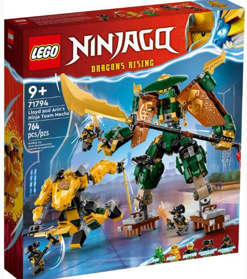 LEGO 71794 NINJAGO - LLOYD AND ARIN'S NINJA TEAM MECHS - Toyworld Frankston