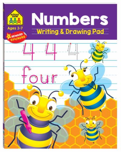 SCHOOL ZONE: NUMBERS WRITING AND DRAWING PAD - Toyworld Frankston