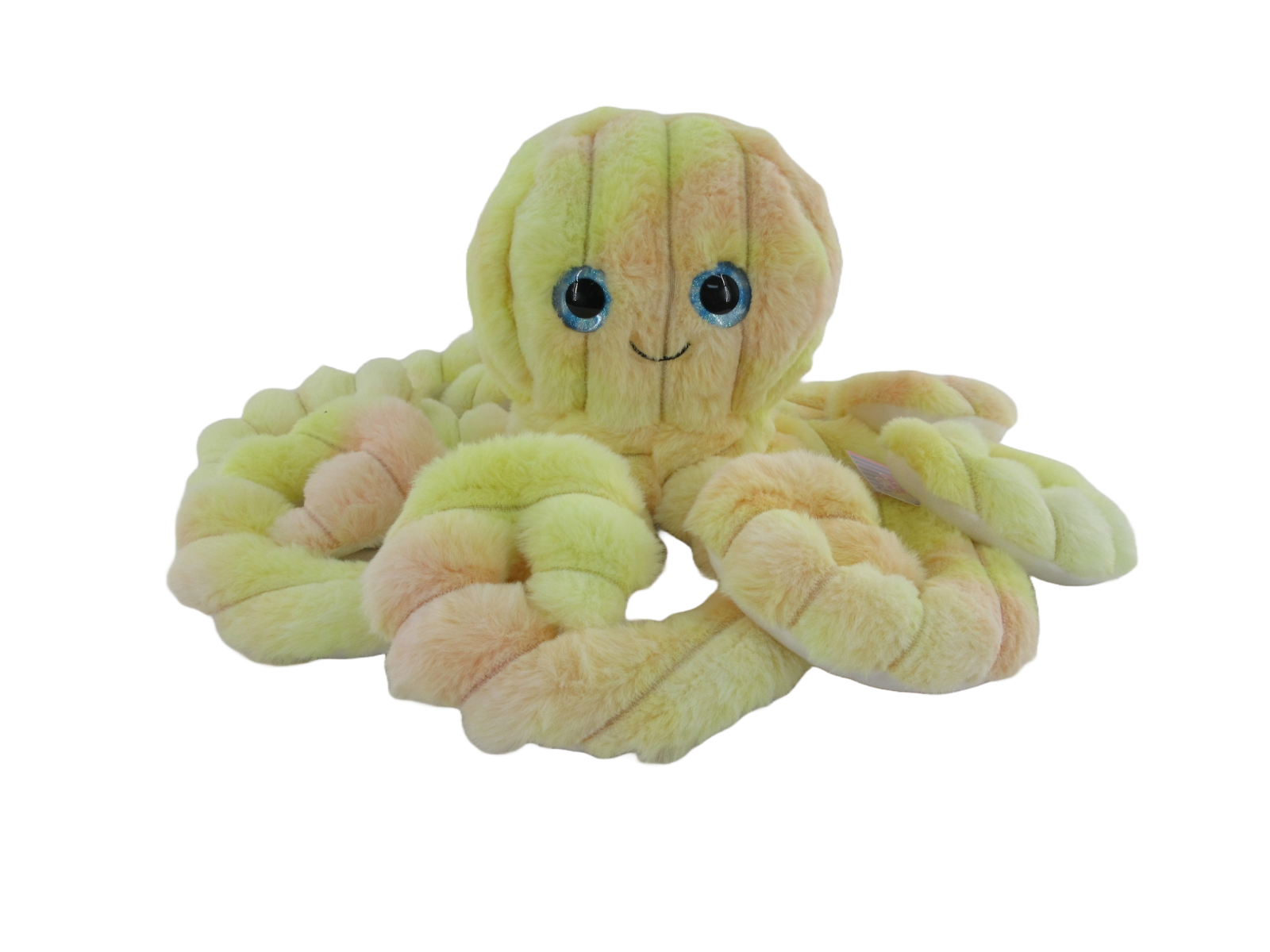 COTTON CANDY 50CM TIE DYED OCTOPUS - OPHELIA YELLOW/ORANGE - Toyworld Frankston