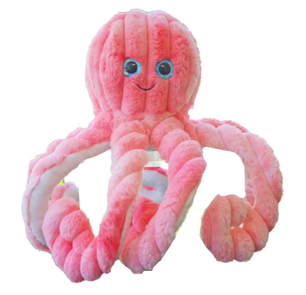 COTTON CANDY 50CM TIE DYED OCTOPUS - BUBBLES PEACH PINK - Toyworld Frankston