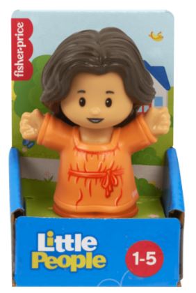 FISHER PRICE LITTLE PEOPLE SINGLE PACK - GIRL WITH ORANGE DRESS - Toyworld Frankston