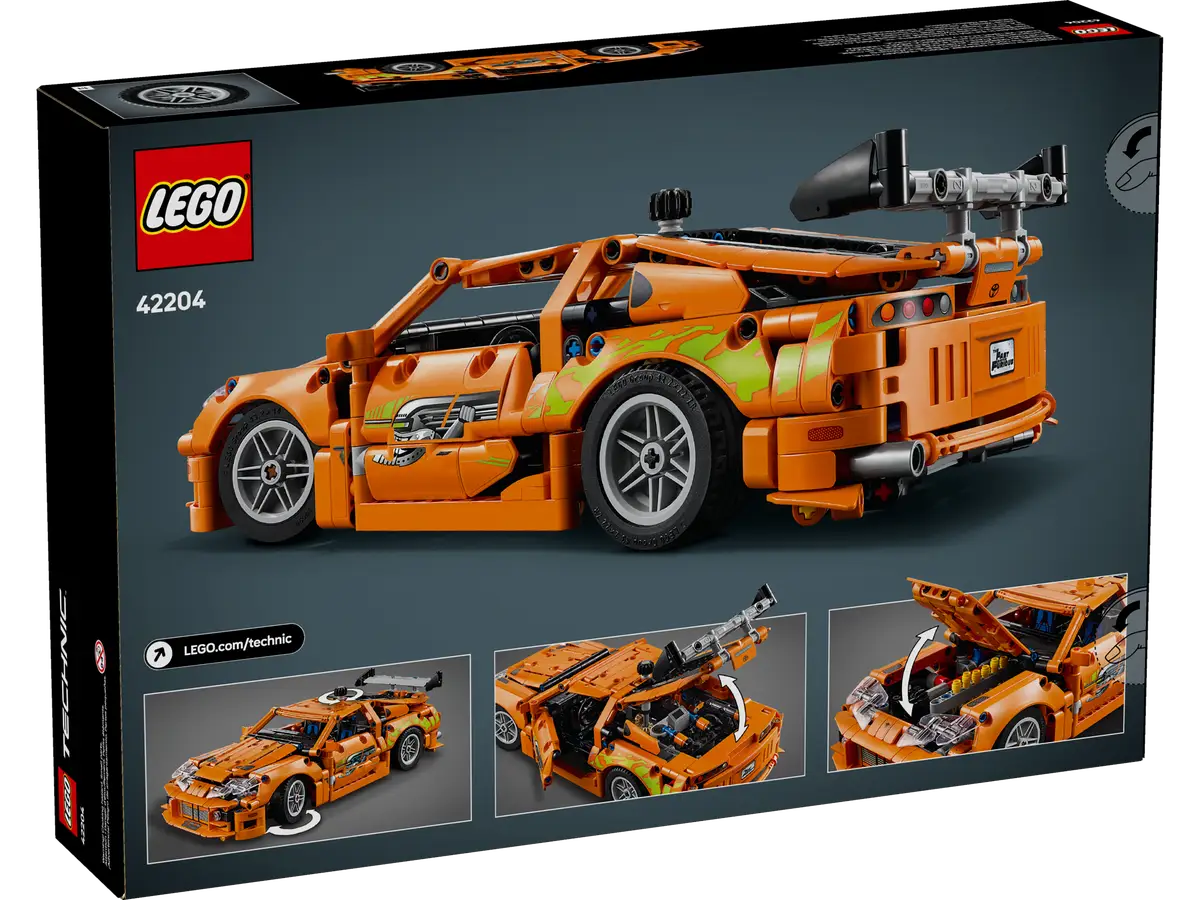 LEGO TECHNIC 42204 FAST AND FURIOUS TOYOTA SUPRA MK4 - Toyworld Frankston