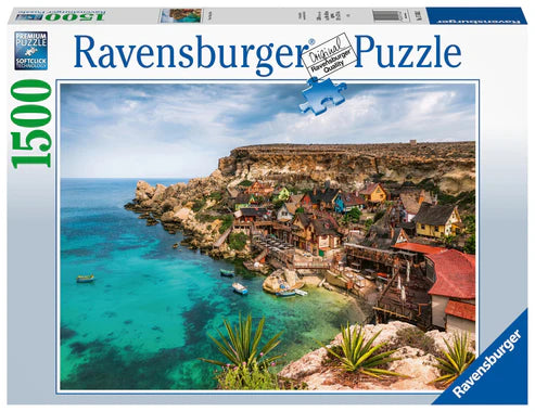 RAVENSBURGER 17436 2 POPEYE VILLAGE MALTA 1500 PIECE PUZZLE - Toyworld Frankston