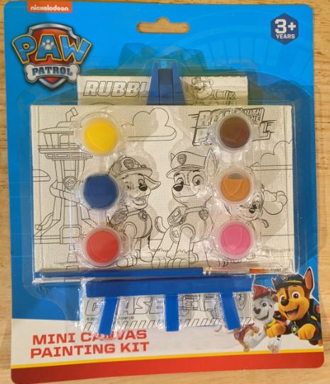 PAW PATROL - MINI CANVAS PAINTING KIT - Toyworld Frankston