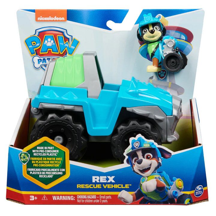 PAW PATROL - BASIC VEHICLE - RESCUE VEHICLE REX - Toyworld Frankston