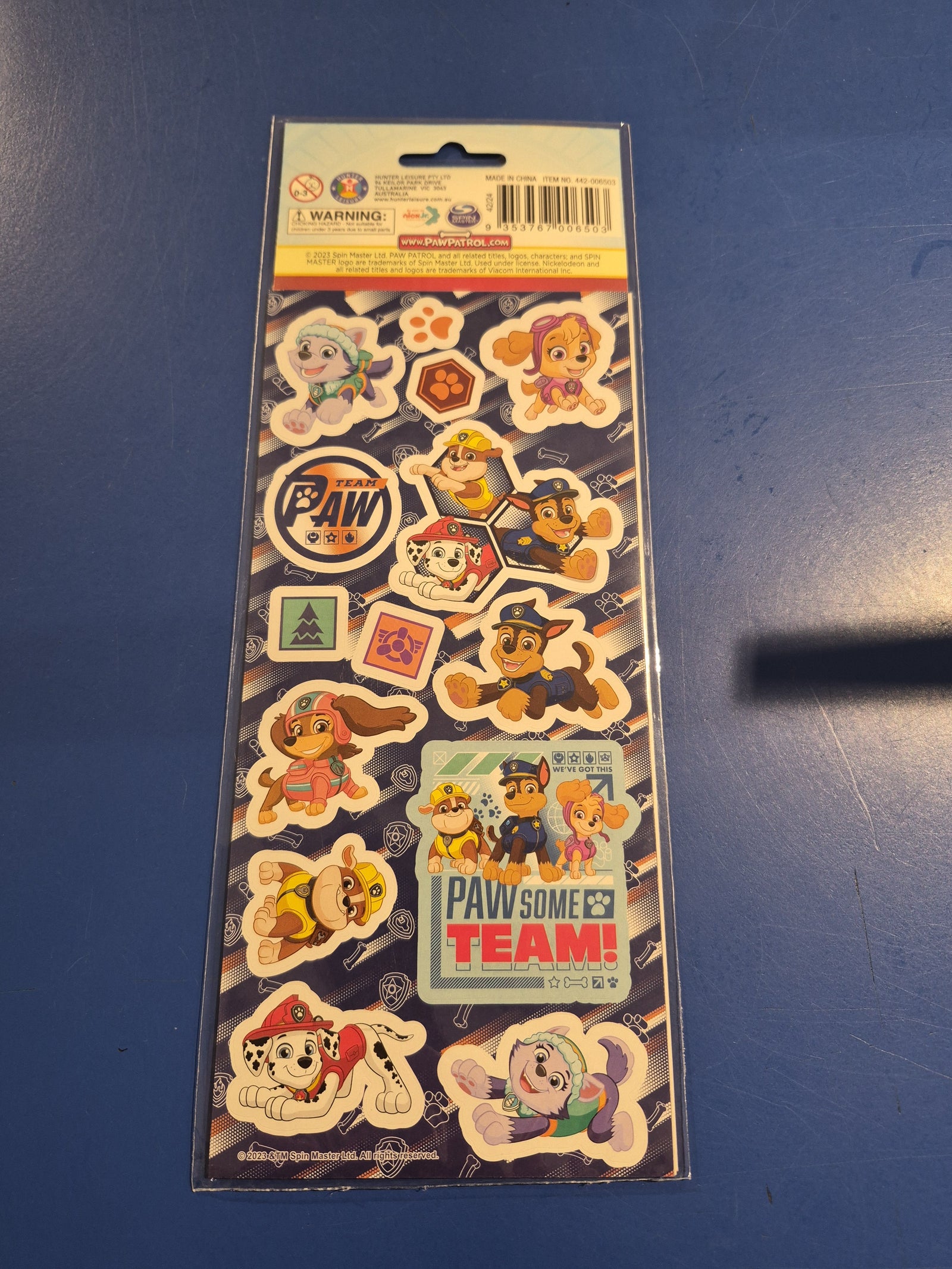 PAW PATROL STICKERS 3PK 2020