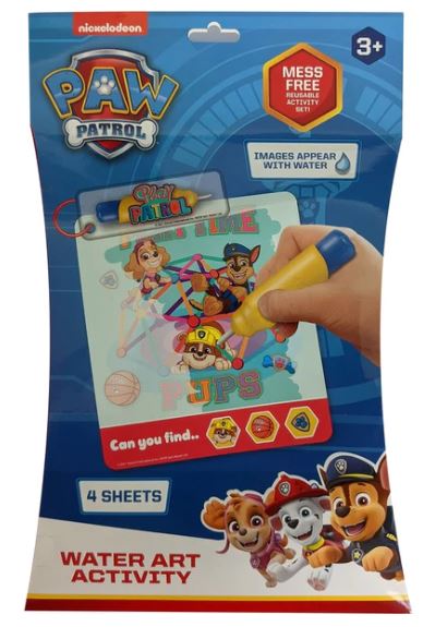 PAW PATROL - MESS FREE WATER ART ACTIVITY - Toyworld Frankston