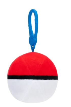 POKEMON CLIP ON PLUSH - POKE BALL - Toyworld Frankston
