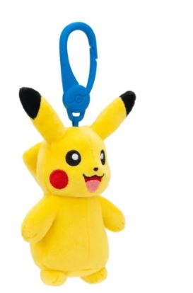 POKEMON CLIP ON PLUSH - PIKACHU - Toyworld Frankston