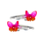 PINK POPPY RAINBOW BUTTERFLY CHARM HAIRCLIP