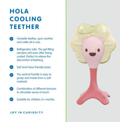HOLA - PINK COOLING TEETHER - Toyworld Frankston
