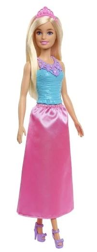 BARBIE DREAMTOPIA FLOWER DRESS BARBIE DOLL - DOLL - LIGHT SKIN PINK SKIRT - Toyworld Frankston