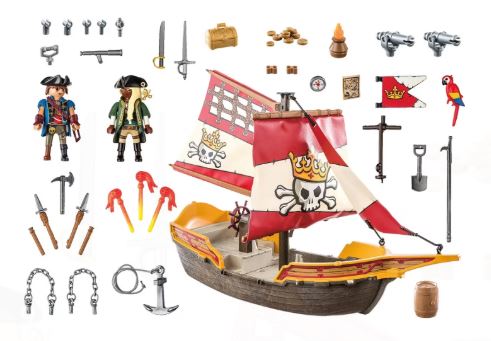 PLAYMOBIL 71418 - PIRATE SHIP - Toyworld Frankston