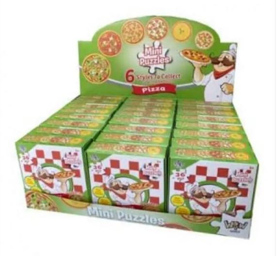 MINI PIZZA JIGSAW PUZZLE 50PC ASSORTMENT - Toyworld Frankston