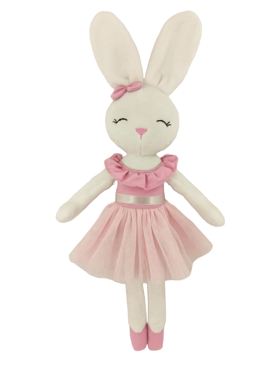 COTTON CANDY PLUSH BUNNY - VICTORIA PINK SKIRT - Toyworld Frankston