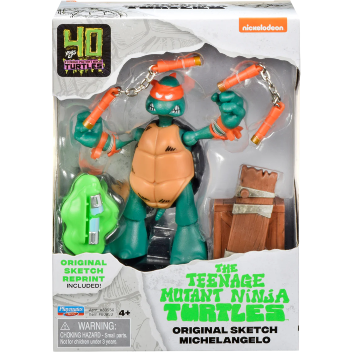 TEENAGE MUTANT NINJA TURTLES ORGINAL SKETCH MICHELANGELO - Toyworld Frankston
