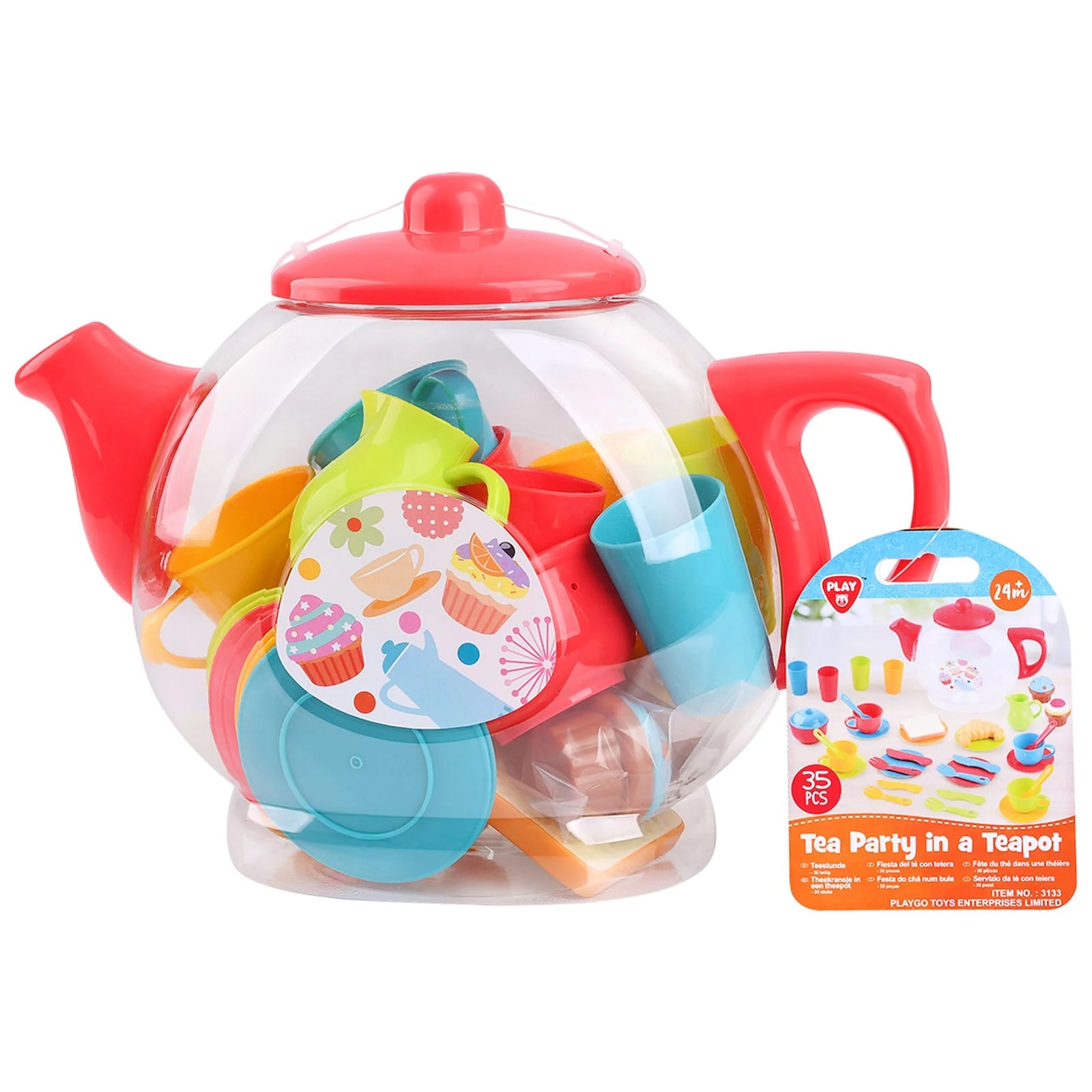 PLAYGO TEA PARTY IN A TEAPOT 35 PIECES - Toyworld Frankston