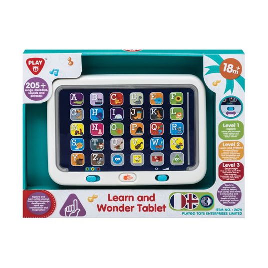 PLAYGO LEARN AND WONDER TABLET BATTERY OPERATED - GB/FRENCH - Toyworld Frankston